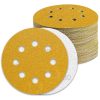 100 Pack Sanding Discs Grit 80 Sandpaper for Eccentric Sander, 125mm 5in