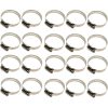 20 Pieces Pipe Clamp, Adjustable Pipe Clamp 100, 304 Stainless Steel Hose Clamp, Metal Hose Clamp, for Pipe, Home Gas, Family Water Pipe, Cable, 120mm