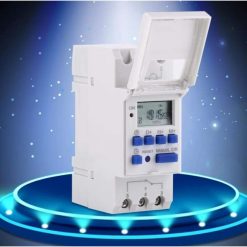 Alternative view of Programmable Digital Timer, Digital Timer, LCD Display, Weekly Digital Timer with Programming, DIN Rail Programmable Digital Timer, 220V