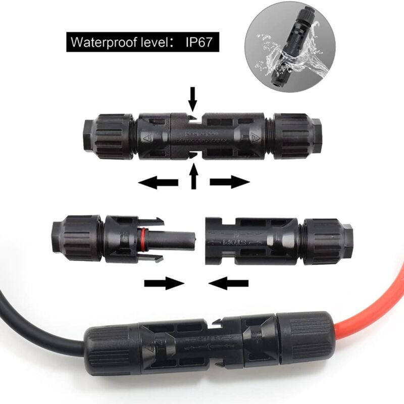 Solar Connector, mc4 Connector, PV Connector, Solar Photovoltaic Connector, Male Female Solar Panel Cable Connectors, Waterproof Seal, 4 Pairs 4 Solar Connector, mc4 Connector, PV Connector, Solar Photovoltaic Connector, Male Female Solar Panel Cable Connectors, Waterproof Seal, 4 Pairs - Image 4