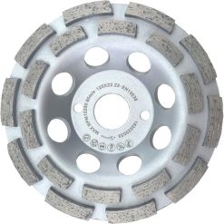 Diamond Plate Grinding Wheel Universal Concrete X Double Row Grinding Wheel, 125mm, 22.2mm