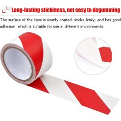 Alternative view of Adhesive Warning Tape for Floor Marking Safety Red and White Stripes, 4cm x 16m