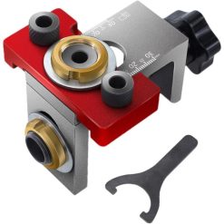 Woodworking Drilling Locator, Round Dowel Connector, 1 Drill Guide, Hole Opening Jig Positioner for Woodworking, 3 Inch