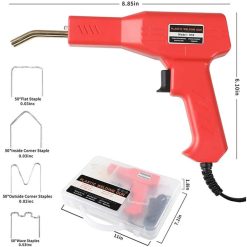 Alternative view of 200 Pieces Plastic Welder 50W Hot Plastic Welding Machine Car Bumper Repair Kit with Hot Staplers