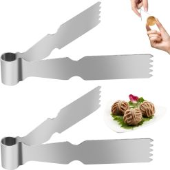 Maamoul Pastry Tongs Twin Pack Stainless Steel