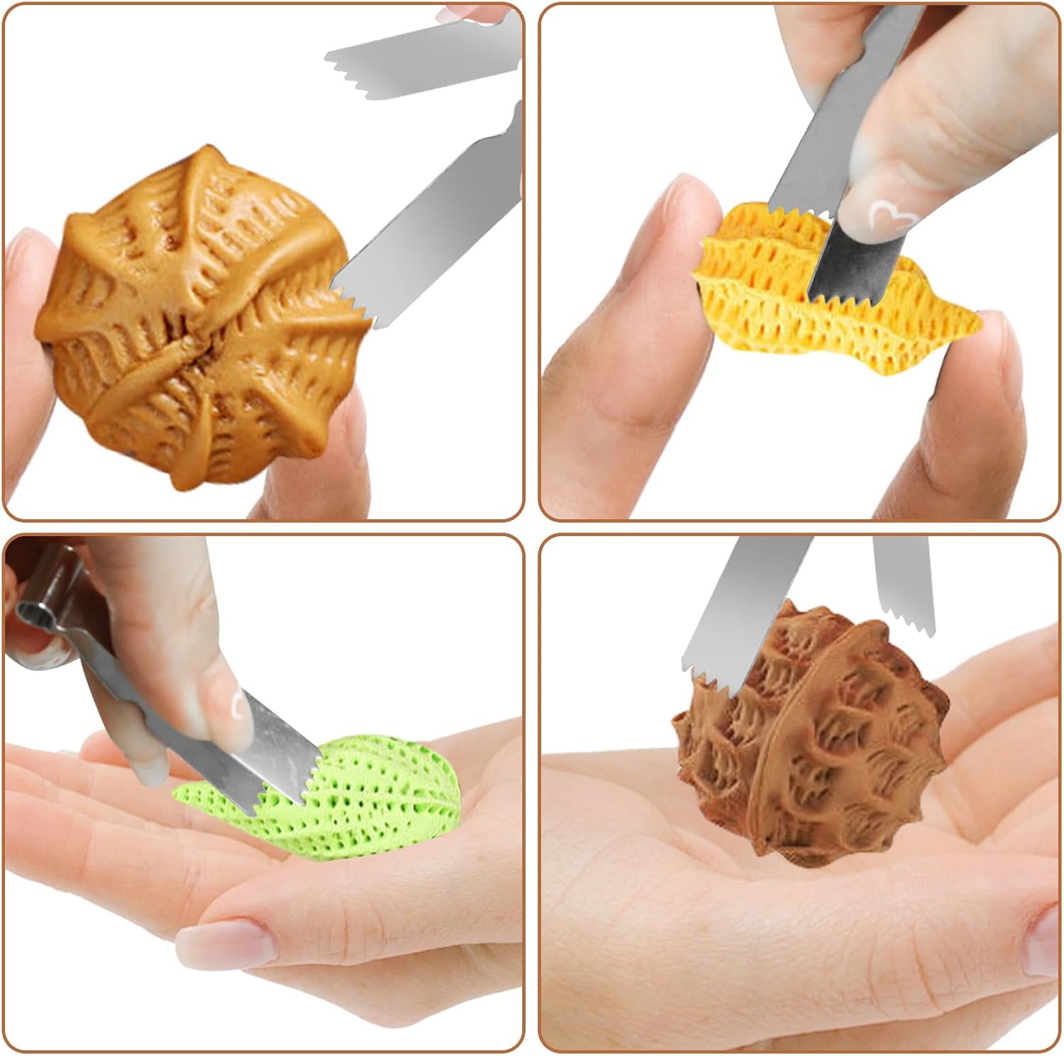 Maamoul Pastry Tongs Twin Pack Stainless Steel 7 Maamoul Pastry Tongs Twin Pack Stainless Steel - Image 7