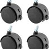 Swivel Caster Wheels 1.5 Inch with Locking Brake (4 Pack)