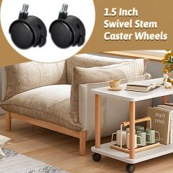 Alternative view of Swivel Caster Wheels 1.5 Inch with Locking Brake (4 Pack)