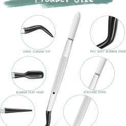 Tweezers set with rubber tips - straight, flat and bent 9 V1258 DP02 A 2128 202604040505 03