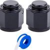 8AN Female Flare Cap Block Off Fitting – Aluminium 2 Pack