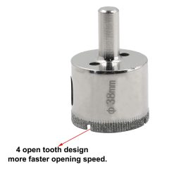 Alternative view of Diamond Drill Bit 38mm Hole Saw for Glass Tile Granite