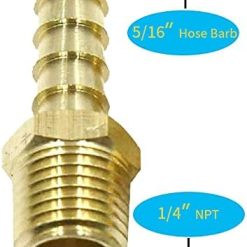 Alternative view of Brass hose barb quick couplers 5/16" to 1/4" NPT, 2-pack