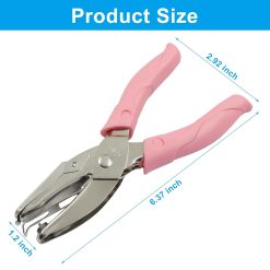 Alternative view of 1/16 Inch Circle Hole Punch with Pink Grip