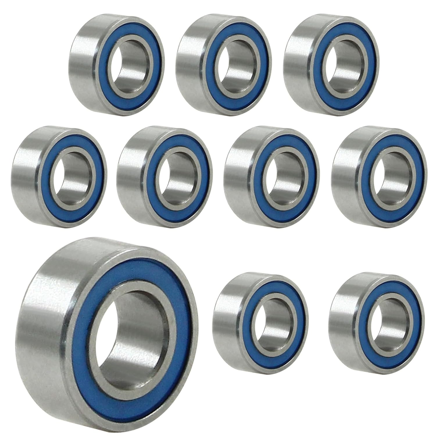 MR105-2RS Ball Bearings 10 Pack, 4mm ID x 9mm OD 1 MR105-2RS Ball Bearings 10 Pack, 4mm ID x 9mm OD
