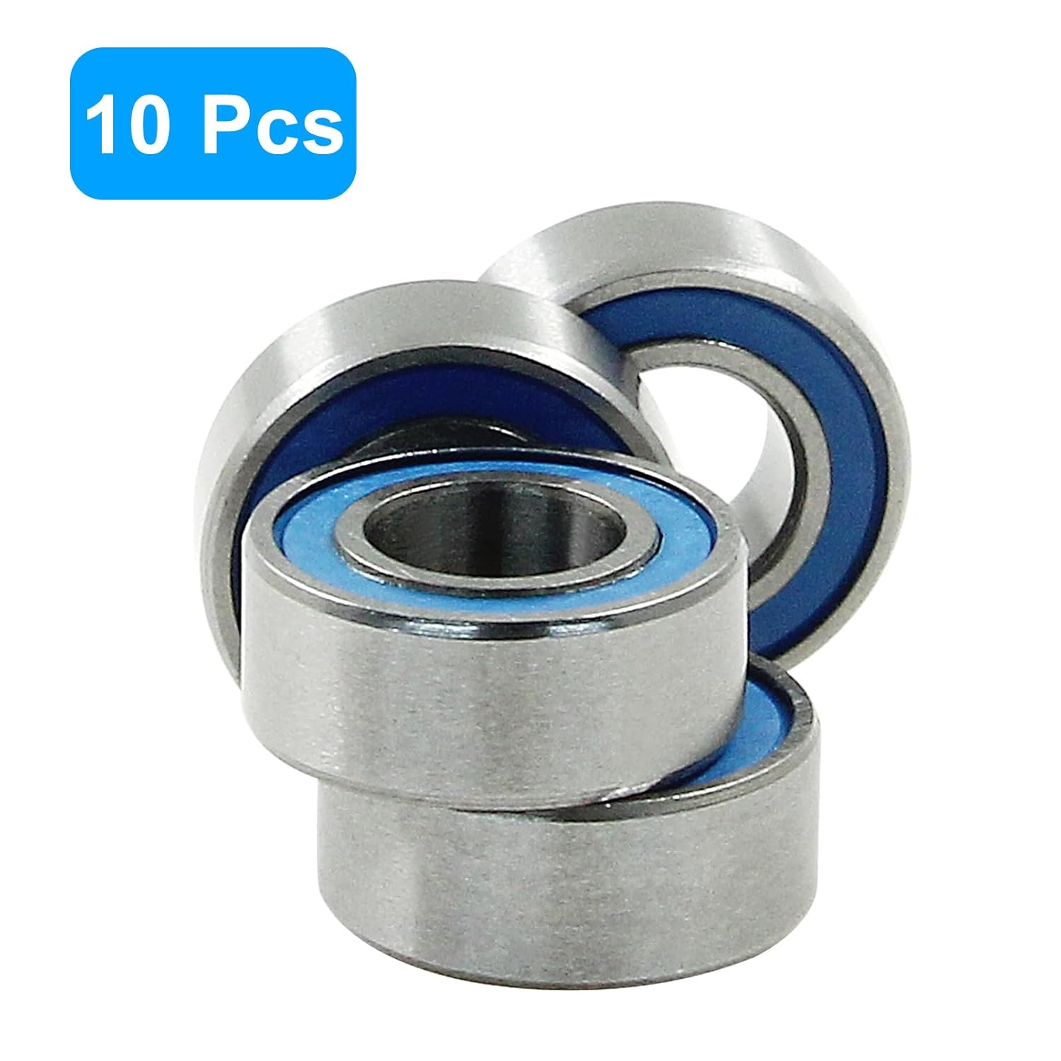 MR105-2RS Ball Bearings 10 Pack, 4mm ID x 9mm OD 2 MR105-2RS Ball Bearings 10 Pack, 4mm ID x 9mm OD - Image 2
