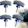 Lawn Mower Blade Sharpener 4 Pack with Steel Backing