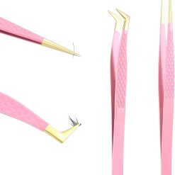Eyelash Extension Tweezers Set, Bent and Straight Tips