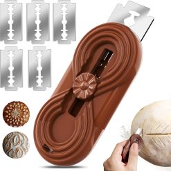 Bread Lame Dough Scoring Knife, Bread Scoring Tool,Upgraded Retractable & Magnetic Design, Anti-Slip Handle Professial Sourdough Tool for Homemade Sourdough Bread with 5 Blades