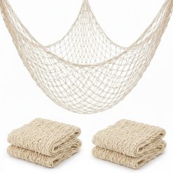 Decorative Fish Net 2 Pack Nautical Party Backdrop