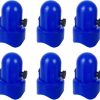 Trampoline pole caps 1.5 inch with bolts 6 pack blue