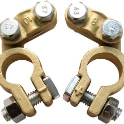 Brass top post battery terminals, 1 pair