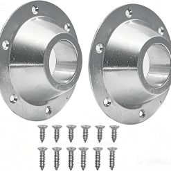 2-Pack RV Table Base Mount,Camper Aluminum RV Pedestal Table Leg Base Flange,Floor Mounting Bracket Flush Plate with 6 Installing Holes,Include Screws for Camper Trailer Motorhome