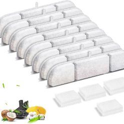 8 Packs Replacement Filters for DownyPaws Battery Operated Cat Water Fountain DPWFP6, 4 Months Set of Replacement Filters for DownyPaws 84oz/2.5L Fursink Wireless Pet Water Fountain