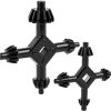 Drill chuck key set, 4-in-1 with sizes 3/8, 1/2, 3/4, 1 inch