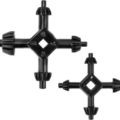 Alternative view of Drill chuck key set, 4-in-1 with sizes 3/8, 1/2, 3/4, 1 inch