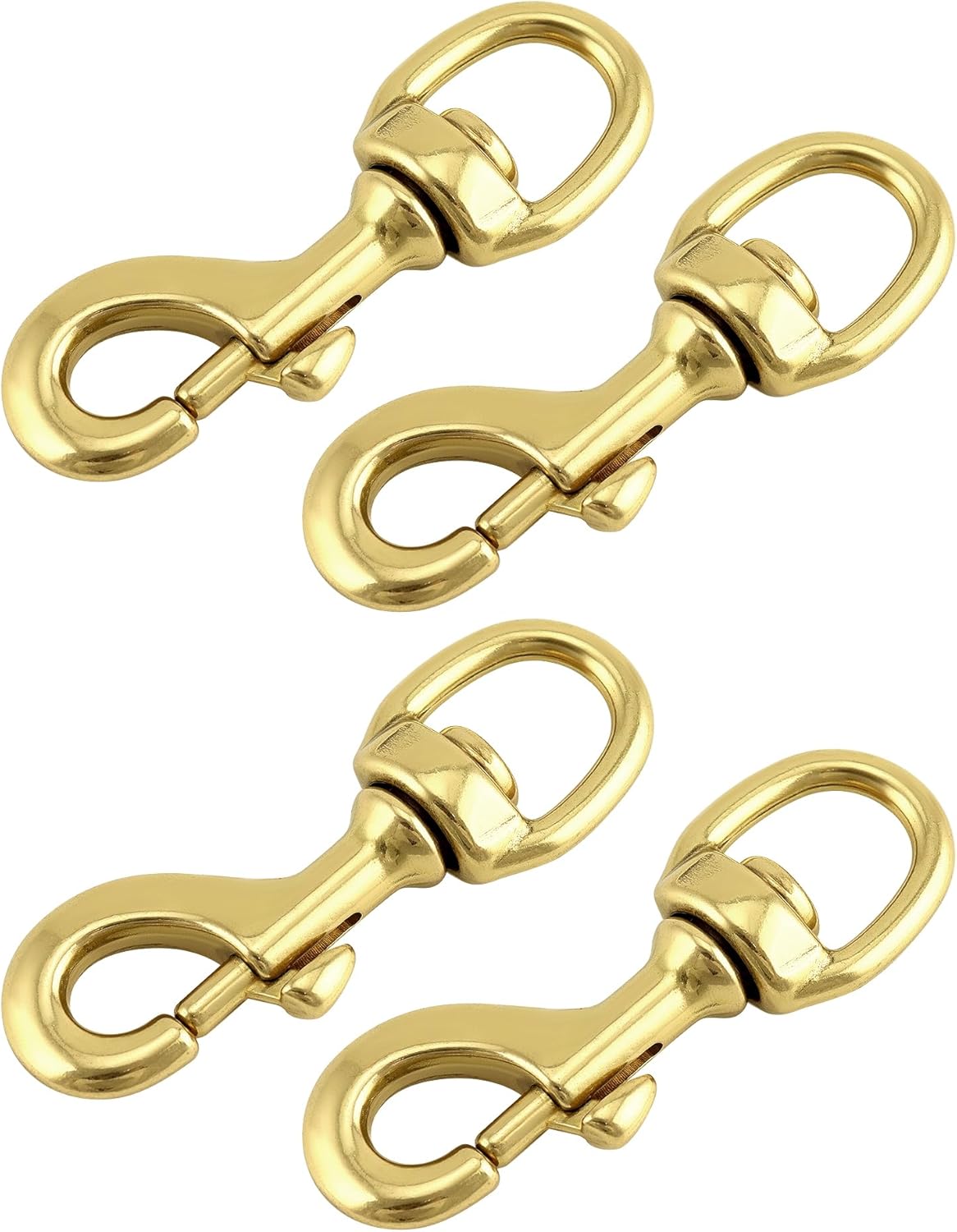 Flag Clip Swivel Spring Hook 4 Pack Heavy Duty Brass 1 Flag Clip Swivel Spring Hook 4 Pack Heavy Duty Brass