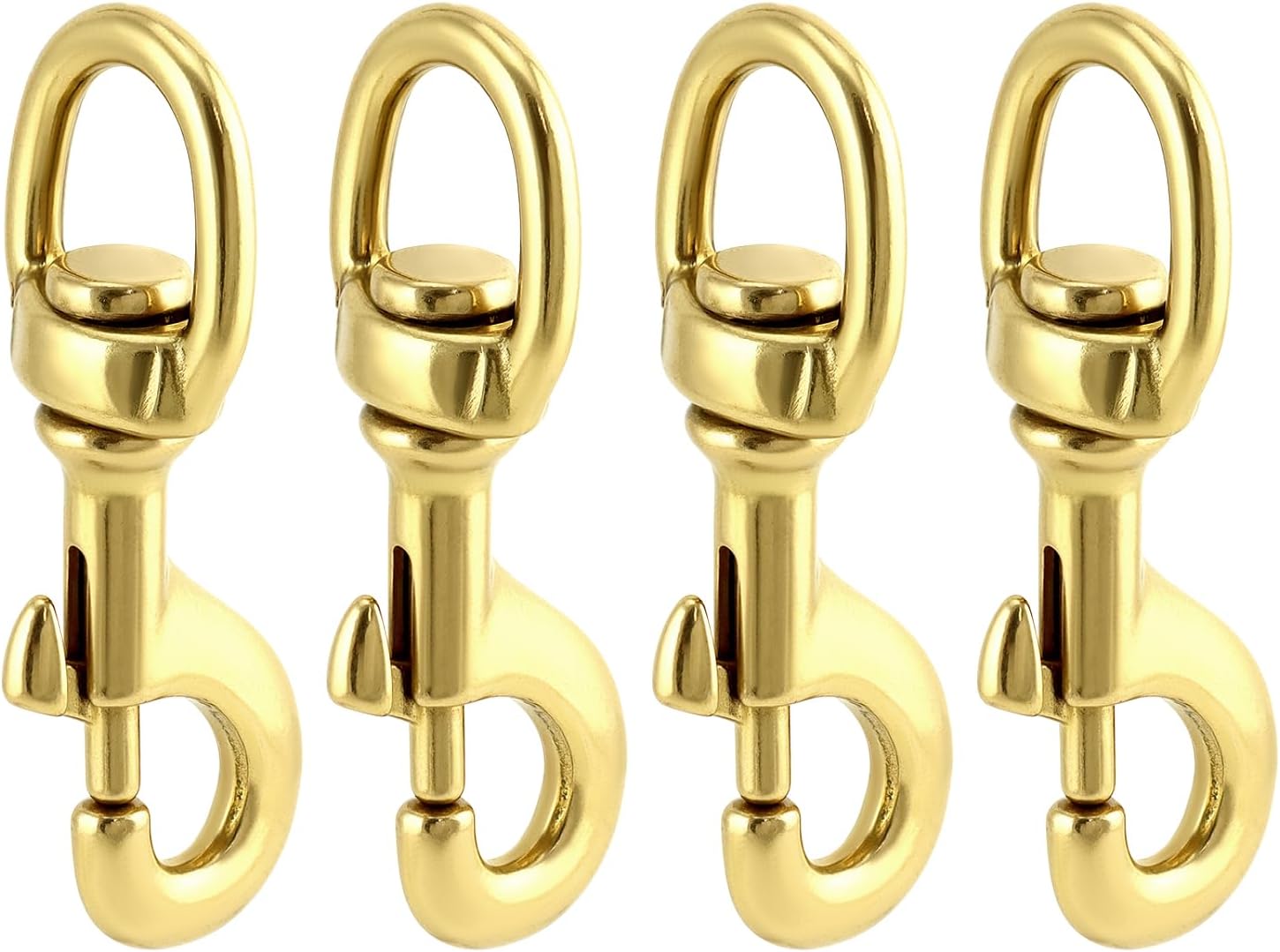 Flag Clip Swivel Spring Hook 4 Pack Heavy Duty Brass 8 Flag Clip Swivel Spring Hook 4 Pack Heavy Duty Brass - Image 8
