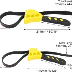 Alternative view of Adjustable rubber strap wrench set 24" & 19.7"