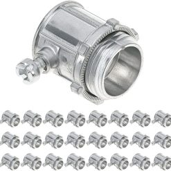 EMT Set Screw Connectors 1/2 Inch Zinc Die Cast 25 Pack