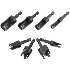 Alternative view of Wood Plug Cutter Set 8 Piece with 1/4" Hex Shank