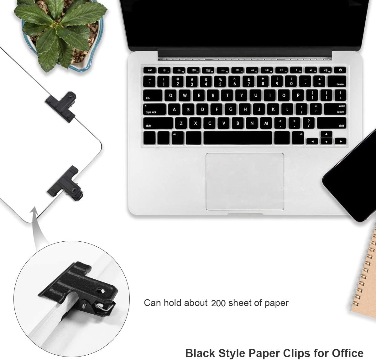 Black bull clips 3 inch metal paper clamp, pack of 10 6 Black bull clips 3 inch metal paper clamp, pack of 10 - Image 6