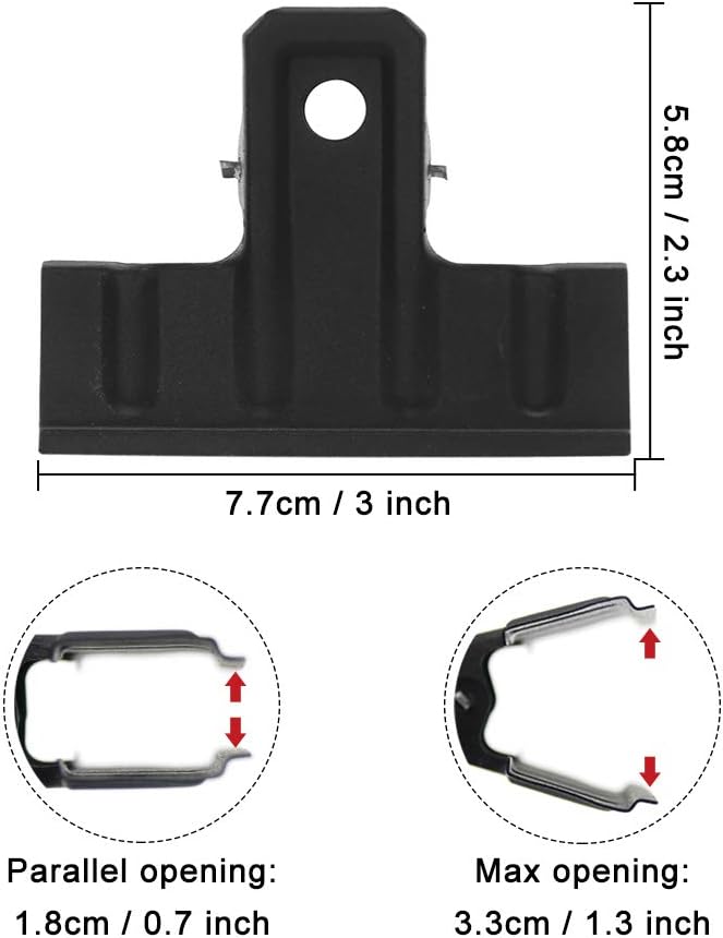 Black bull clips 3 inch metal paper clamp, pack of 10 7 Black bull clips 3 inch metal paper clamp, pack of 10 - Image 7