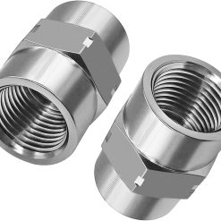 Stainless Steel NPT Coupling Adapter 1/2" Female Pack of 2