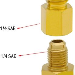 Alternative view of 4-Piece R134A Refrigerant Adapter Set for Vacuum Pump
