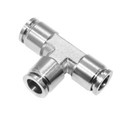 Union Tee 1/4" 304 Stainless Steel Pneumatic Fitting