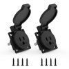 Waterproof Power Outlet 15A 125V NEMA 5-15R (2-Pack)