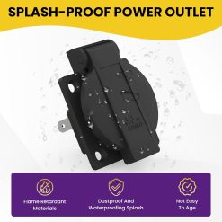 Alternative view of Waterproof Power Outlet 15A 125V NEMA 5-15R (2-Pack)