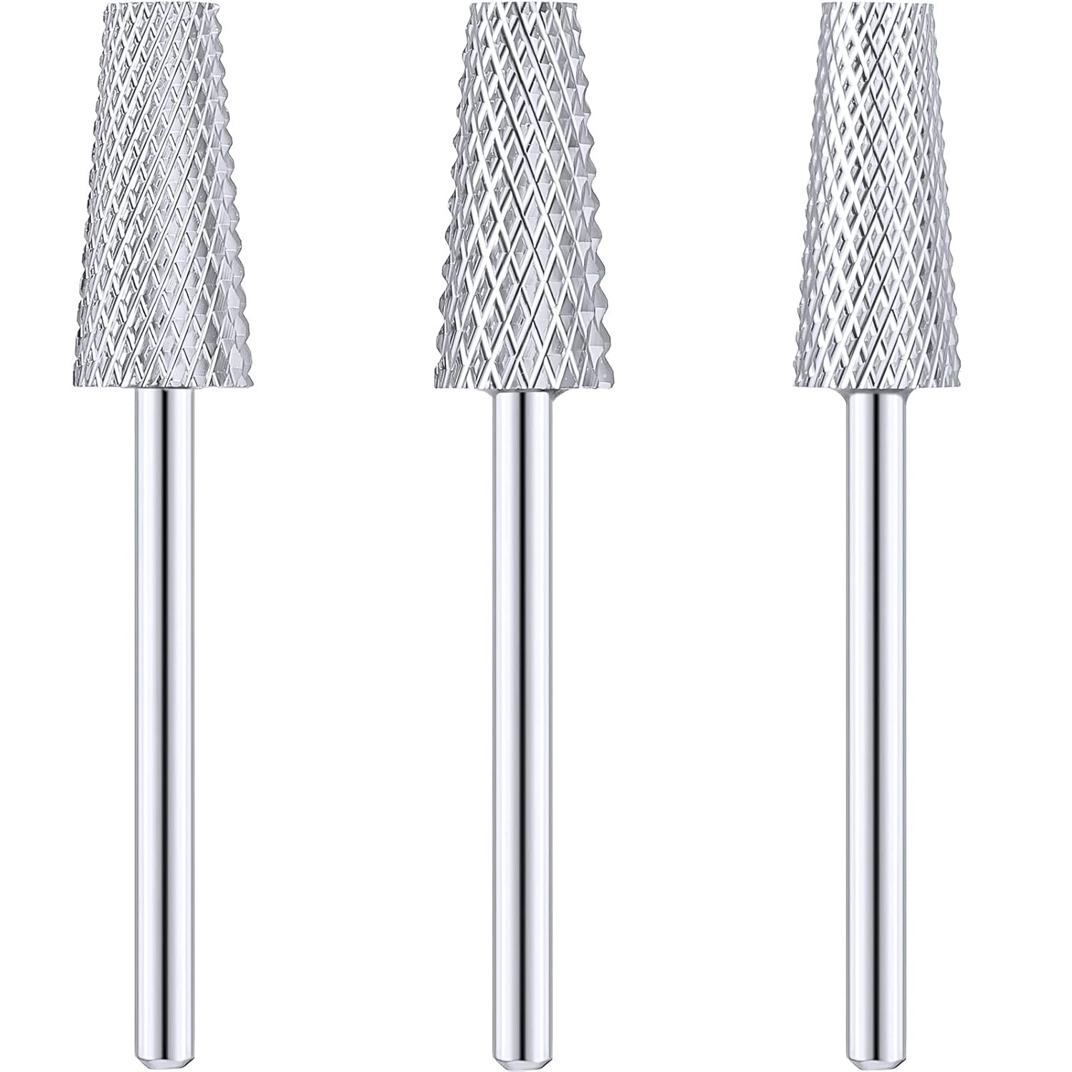 Tapered Barrel Carbide Nail Drill Bit Set, 3 Sizes 1 Tapered Barrel Carbide Nail Drill Bit Set, 3 Sizes