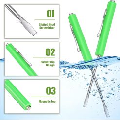 Magnetic Mini Pocket Screwdriver Set, 5 Pieces Green 9 V1258 DP02 B 3358 202604040520 02