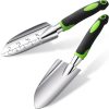 Garden trowel set 2-piece with depth measurements