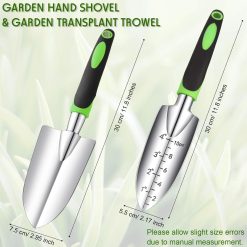 Alternative view of Garden trowel set 2-piece with depth measurements