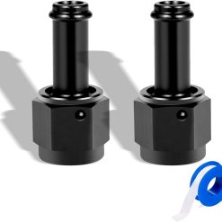 6AN Female to 3/8 Barb Fitting Adapter - 2 Pack