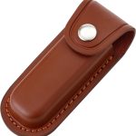 Leather Pocket Knife Sheath with Belt Loop