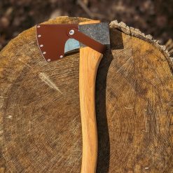 Alternative view of Leather Axe Sheath, Adjustable Hatchet Head Sheath, Durable Hatchet Blade Protector Case Cover Great Camping Accessories for Lumberjack Outdoors Work Essentials, Brown
