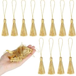 Mini Bookmark Tassels 45 Pieces 9.5cm Silky Handmade