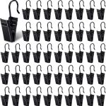 Curtain Clips Metal 100 Pack Black